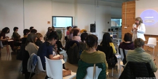 Lori Thomson impartiendo el M&oacute;dulo 4 de la Formaci&oacute;n VBM en Donosti