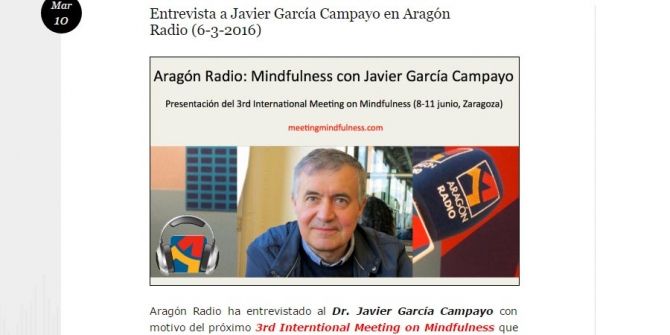 Entrevista a Javier Garc&iacute;a Campayo en Arag&oacute;n Radio